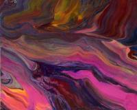 Abstract - Dream Escape Nebula - Acrylic