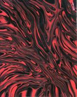 Abstract - Flowing Red Nebula - Acrylic