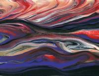 Abstract - Flowing Dance - Acrylic