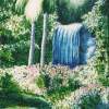 Tropical Waterfall - Acrylic Paintings - By M L Harrell, Realistic Painting Artist