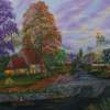Cozy Creek Cottages - Oil Paintings - By Crystal Nicholson, Realism Painting Artist