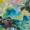 Baja Fishermen - Water Color Paintings - By Rich Martinez, Cal Sean Painter Painting Artist