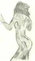 Abstract Woman - Pencil Drawings - By Paul Sullivan, Traditional Drawing Artist