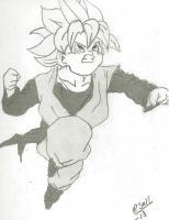 Goten - Pencil Drawings - By Paul Sullivan, Traditional Drawing Artist
