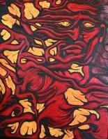 The Fire - Oil On Canvas Paintings - By Bethany Eisenman, Surreal Painting Artist