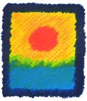 Sun - Colored Chalk Paintings - By Kevin Nodland, Expressionism Painting Artist