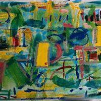 Freejazz - Vinyl Paint Paintings - By Jim Bilgere, Abstraction Painting Artist