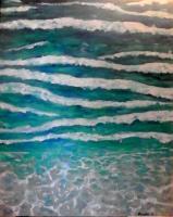 Crystal Beach - Acrylic Paintings - By Jim Bilgere, Impressionism Painting Artist