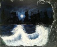 Beauty Of Destruction - Acrylics On Canvas Paintings - By Aaron Oshea, Landscape Painting Artist