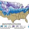 Probability Of White Christmas In The United States - Digital Printmaking - By Map Art, Cartography Printmaking Artist