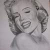 Monroe - Graphite Pencil Drawings - By Dale Lysle, Portraits Drawing Artist