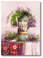 Elegant Elderberries - Watercolor Paintings - By I Joseph, Realism Painting Artist