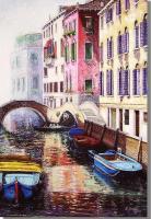 Venice In Oils - Double Bridge - Oil On Canvas