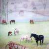 Grazing In My Domaine - Oil On Canvas Paintings - By I Joseph, Realism Painting Artist