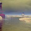 The Seas 2 Dead Sea - Bryce Software Digital - By John Tonkin, Fantasy Digital Artist