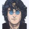 John Lennon - Paper Mixed Media - By Oscar Garriga, Pop Art Mixed Media Artist