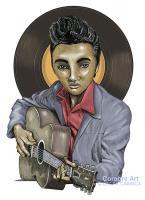 Elvis Presley - Digital Drawings - By Oscar Garriga, Comic Drawing Artist