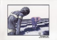 Africa 2 - Paper Drawings - By Oscar Garriga, Symbolism Drawing Artist