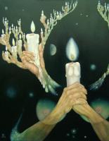 There Be Light - Oil On Canvas Paintings - By Henk Bloemhof, Magic Realistic Painting Artist
