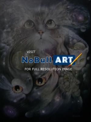 Phantasms - Cats Eye Nebula - Oil On Canvas