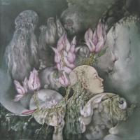 Viva Magnolia - Oil On Canvas Paintings - By Henk Bloemhof, Surrealism Painting Artist