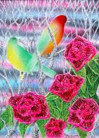 Sweet As Cake - Acrylic Colored Pen  Airbrush Paintings - By Ron Kendall, Nature Painting Artist
