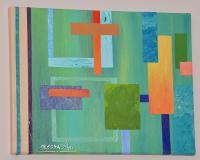 Abstract Painting - Abstract Geometric Shapes - Acrylic Paint