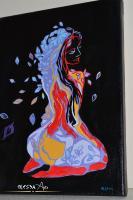 Tree Of Life  Woman Tree Acrylic Painting - Acrylic Paint Paintings - By Olesea Arts, Abstract Art Painting Artist