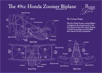 The Honda Zoomer 49Cc Biplane - Adobe Illustrator Cs6 Digital - By Kenneth Ruxton, Illustration Digital Artist