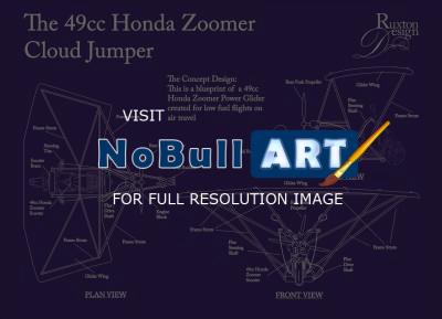 Flat Art - The Honda Zoomer 49Cc Power Glider - Adobe Illustrator Cs6