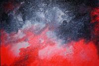 Volcano - Acrylics Paintings - By Jen Kimble, Abstract Painting Artist