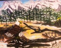 On Watch - Watercolors Paintings - By Lu Brown, Freeform Painting Artist