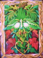 The Greenman - Oil Paintings - By Suzanne Kennedy Huff, Contemporary Painting Artist