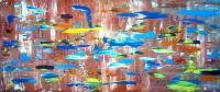 Aquarium - Acrylic Paintings - By Jaime Herrera, Expressionist Painting Artist