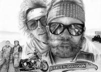 Born To Be Wild - Graphite Drawings - By Margaret Harris, Realism Drawing Artist
