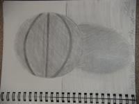 Basketball - Acrylics Drawings - By Samantha Collins, Realistic Drawing Artist