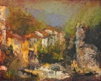 Staro Mesto - Acrilic Paintings - By Maksimiljan Sternad, Impressionism Painting Artist
