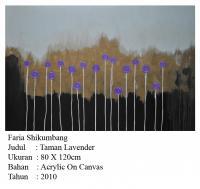 Taman Lavender - Acrylic On Canvas Paintings - By Farid Shikumbang, Abstact Painting Artist