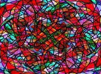 Stained Glass - Acrylic Paintings - By John Kovacich, Modern Painting Artist