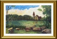 Image 019 - Colored Pencils On Rayon Paintings - By Vincent Consiglio, Landscape Painting Artist