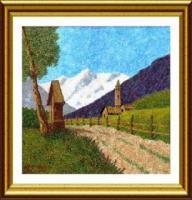 Image 022 - Color Pencils On Ceramic Tile Paintings - By Vincent Consiglio, Landscape Painting Artist