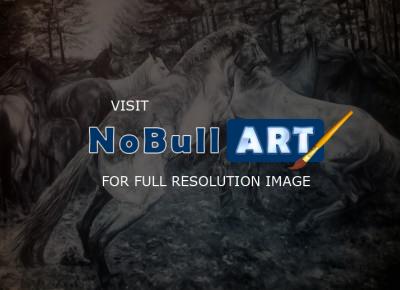 Equus - Garanhons - Oil On Canvas