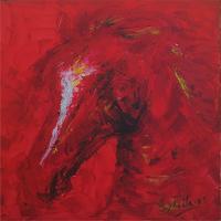 Equus III - Acrylic Paintings - By Mila Alonso, Expressionism Painting Artist