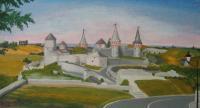 Kamenets-Podolsky Castle - Pastel Paintings - By Irene Suprun, Realism Painting Artist