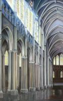 Gothic Cathedrale - Oil On Canvas Paintings - By Doina Cociuba, Realism Painting Artist