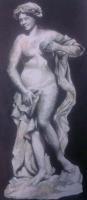 Antiques - Ceres- Female Antique Statue - Watercolor