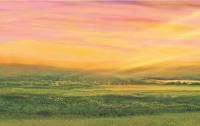 Sunshafts - Digital Painting Paintings - By John Townes, Landscape Painting Artist