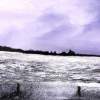 Snowfield - Digital Painting Mixed Media - By John Townes, Landscape Mixed Media Artist