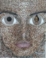 I Got Her In My Eye - Acrylic Paintings - By Vincent Gray, Pointillism Painting Artist