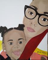 6 - My Daughters Friends- Commission - Acrylic